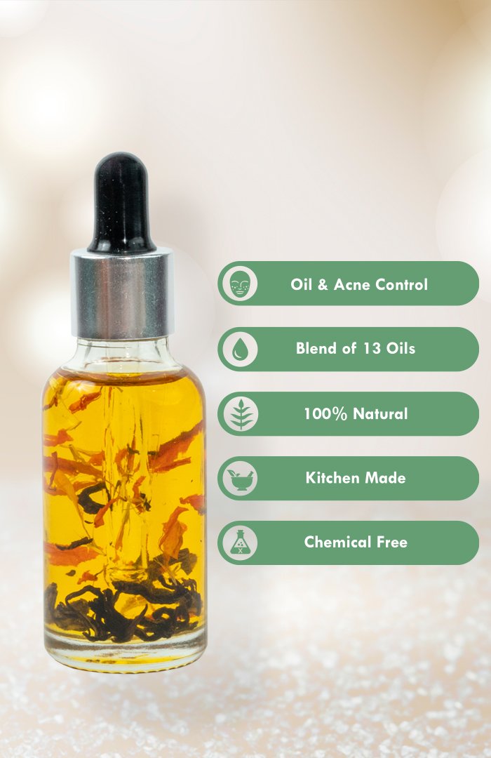 Pure Clove Marigold Mukhalaya 30ml<br><i>Oil & Acne Control</i><br><strong>Available in all cities</strong>