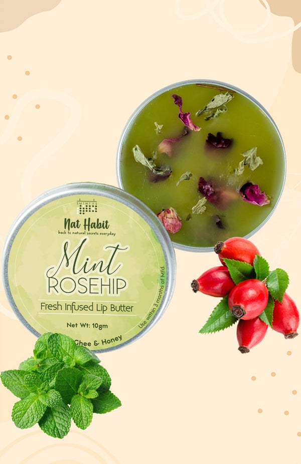 Mint Rosehip Lip Butter 10g<br><strong>Available in all cities</strong>
