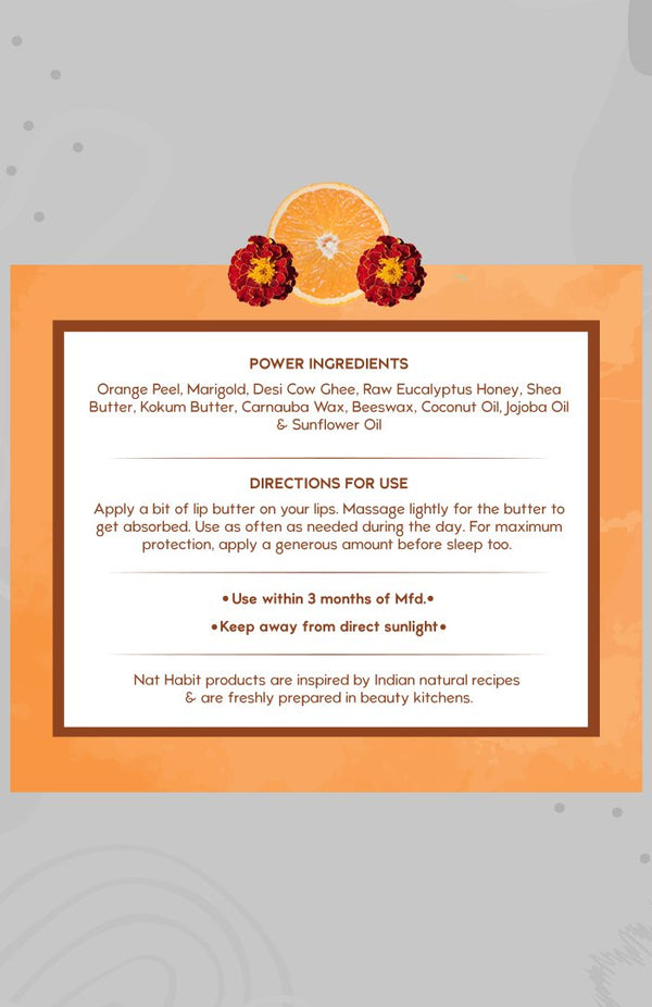 Orange Marigold Lip Butter 10g<br><strong>Available in all cities</strong>