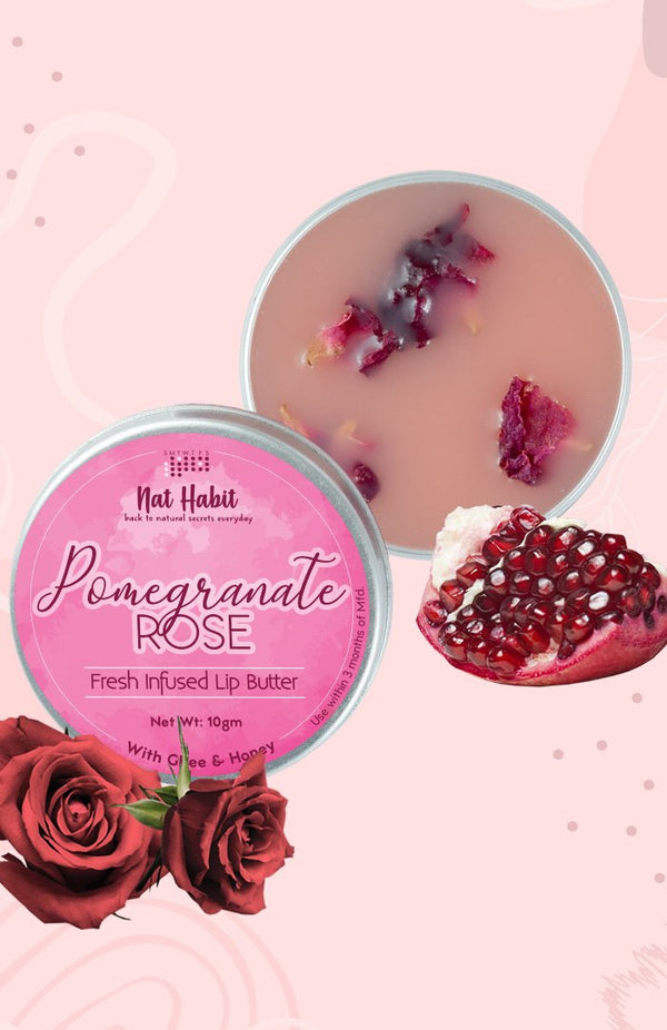 Pomegranate Rose Lip Butter 10g<br><strong>Available in all cities</strong>