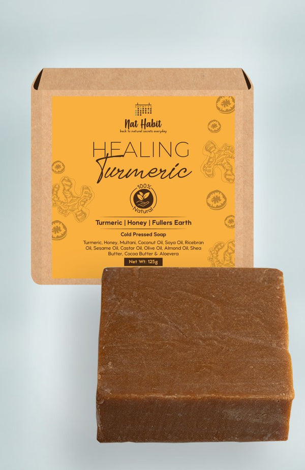 Cold Pressed Healing Turmeric Soap 125g<br><strong>Available in all cities</strong>