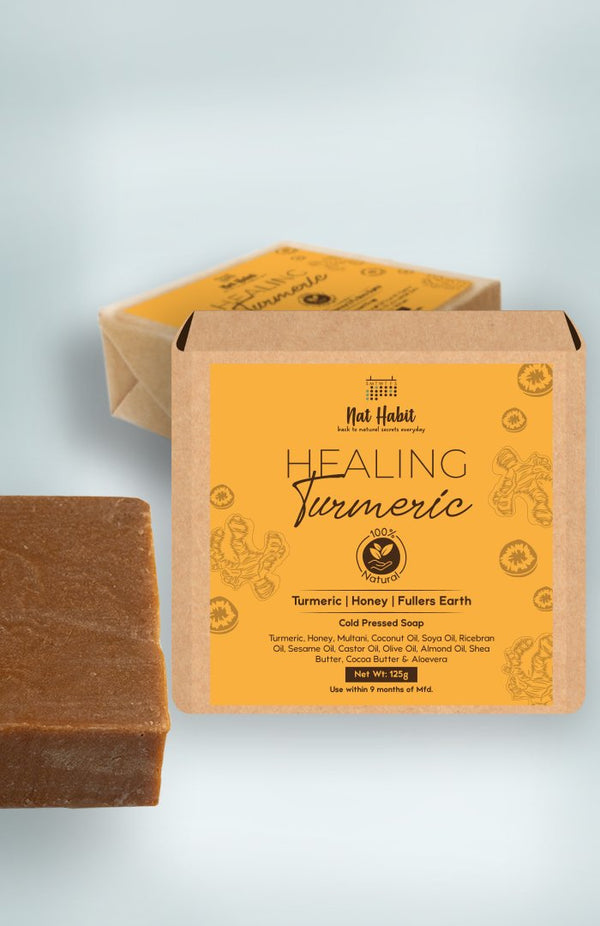 Cold Pressed Healing Turmeric Soap 125g<br><strong>Available in all cities</strong>