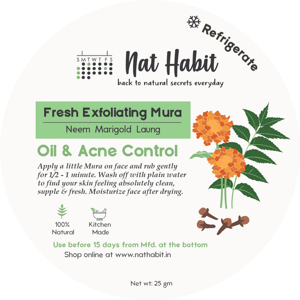 Neem-Marigold-Laung Exfoliating Mura <br><i>Oil & Acne Control</i><br><strong>Available ONLY in Delhi NCR</strong>