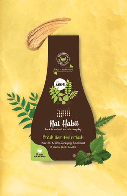 Men's 8 Herbs Hair Revital NutriMask <br><i>for Hairfall & Anti-Greying</i><br><strong>Available in all cities</strong>