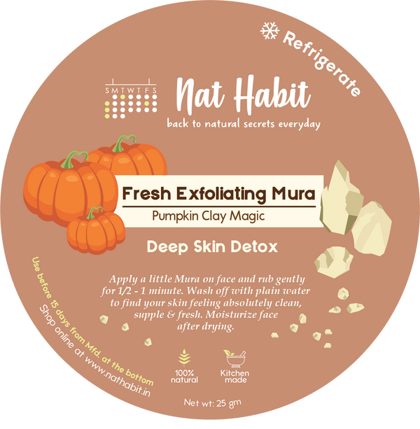 Pumpkin Clay Exfoliating Mura <br><i>Deep Skin Detox</i><br><strong>Available ONLY in Delhi NCR</strong>