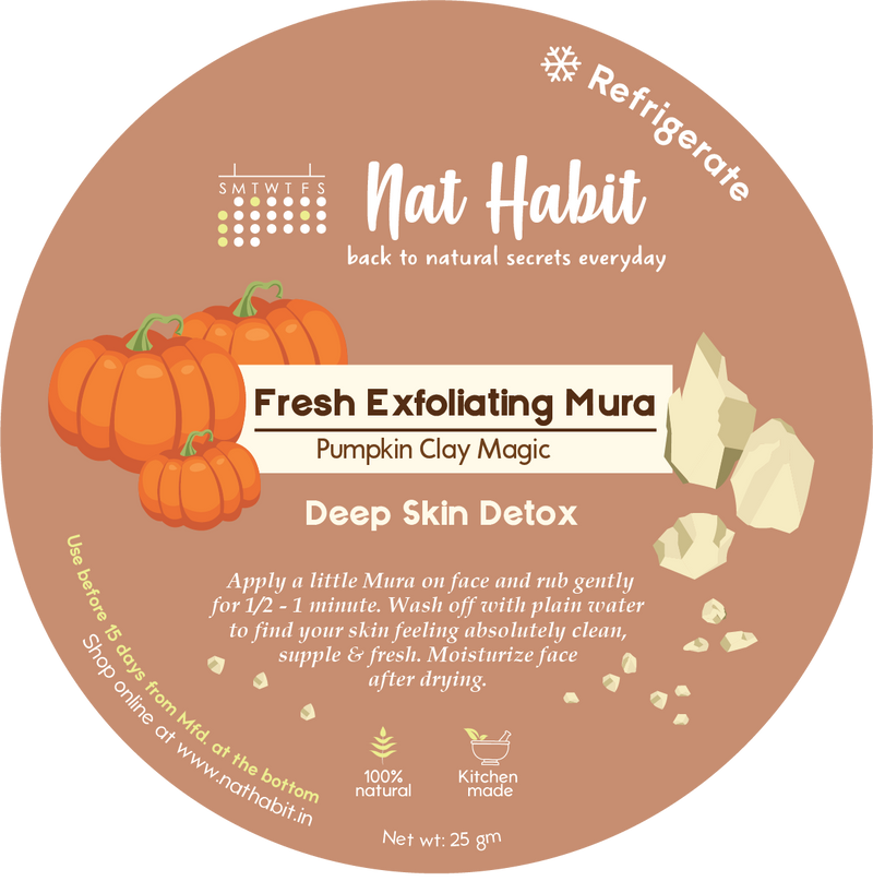 Pumpkin Clay Exfoliating Mura <br><i>Deep Skin Detox</i><br><strong>Available ONLY in Delhi NCR</strong>