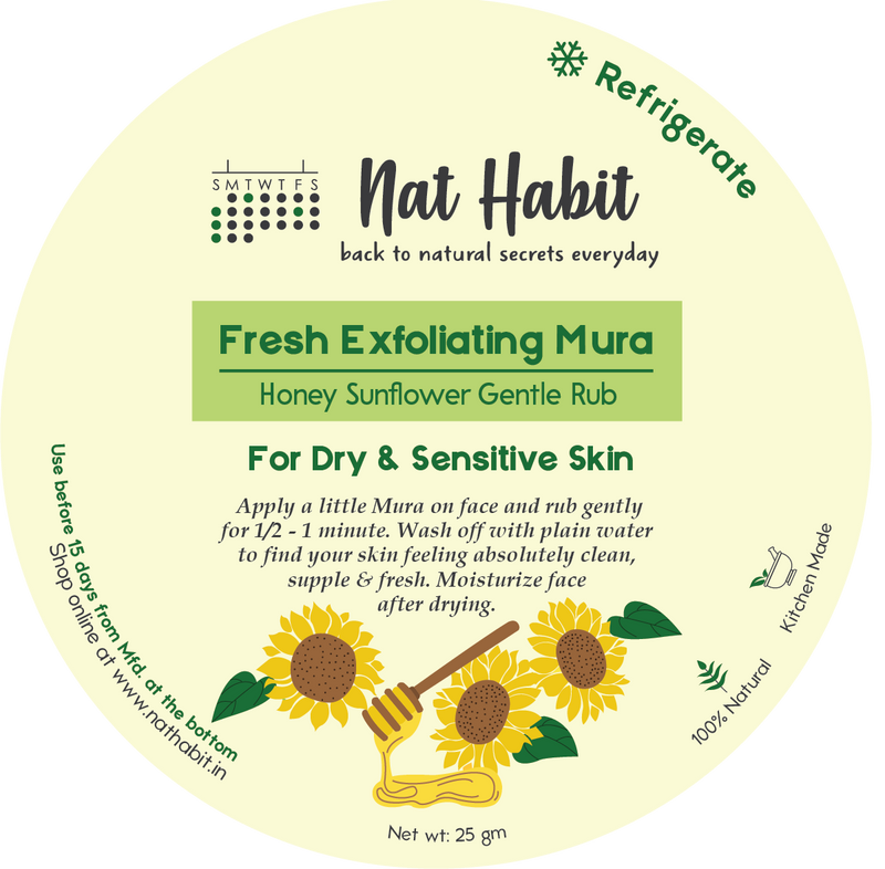 Honey Sunflower Exfoliating Mura <br><i>for Dry & Sensitive Skin</i><br><strong>Available ONLY in Delhi NCR</strong>