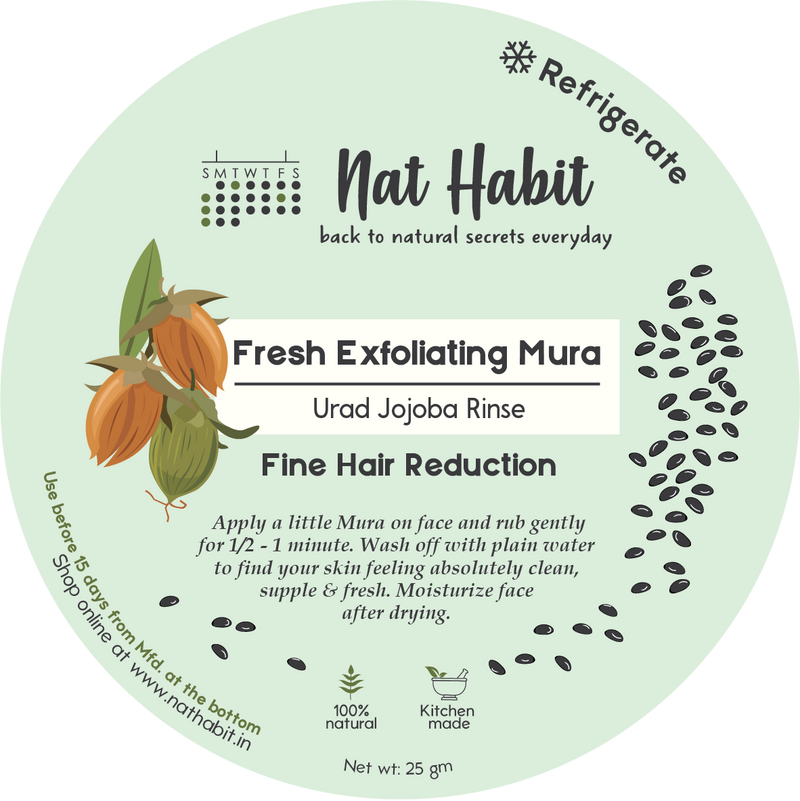 Urad Jojoba Exfoliating Mura <br><i>Fine Hair Reduction</i><br><strong>Available ONLY in Delhi NCR</strong>