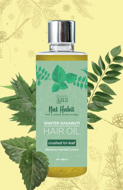 Crushed Tri-Leaf Winter Hair Oil <br><i>Absolute Hairfall Control</i><br><strong>Available in all cities</strong>