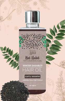 Curry Sesame Winter Hair Oil <br><i>Grey-Hair Control</i><br><strong>Available in all cities</strong>