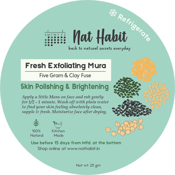Five Gram & Clay Fuse Exfoliating Mura <br><i>Skin Polishing & Brightening</i><br><strong>Available ONLY in Delhi NCR</strong>