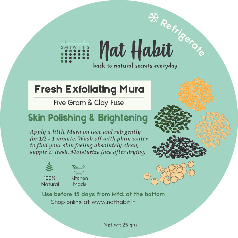 Five Gram & Clay Fuse Exfoliating Mura <br><i>Skin Polishing & Brightening</i><br><strong>Available ONLY in Delhi NCR</strong>