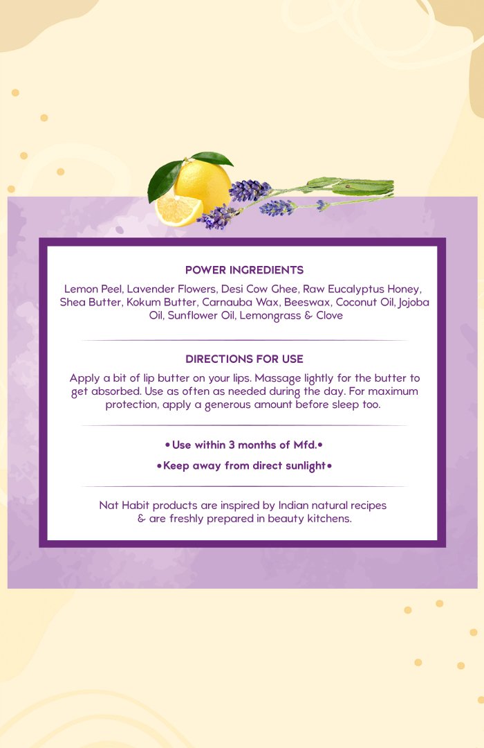 Lemon Lavender Lip Butter 10g<br><strong>Available in all cities</strong>