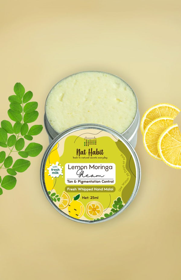 Lemon Moringa Hand Malai <br><i>Tan & Pigmentation Control</i><br><strong>Available in all cities</strong>