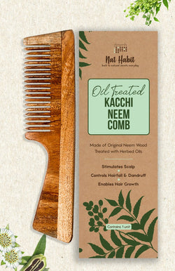 Fine Tooth Kacchi Neem Comb<br><i>Frizz Control & Shine</i><br><strong>Available in all cities</strong>