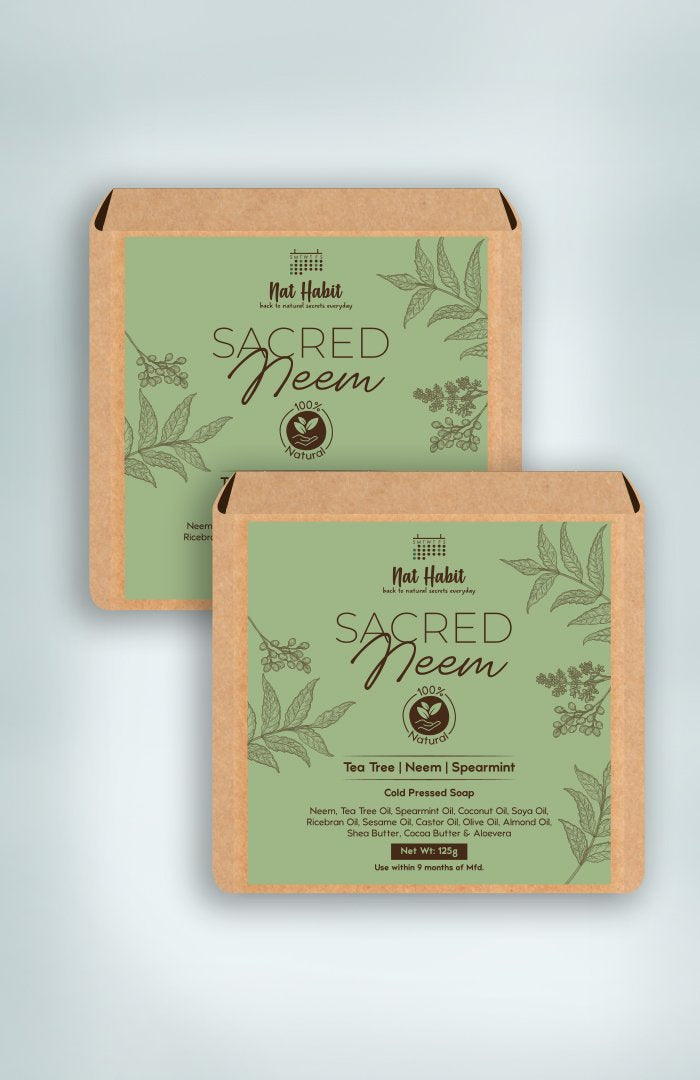 Cold Pressed Sacred Neem Soap 125g<br><strong>Available in all cities</strong>