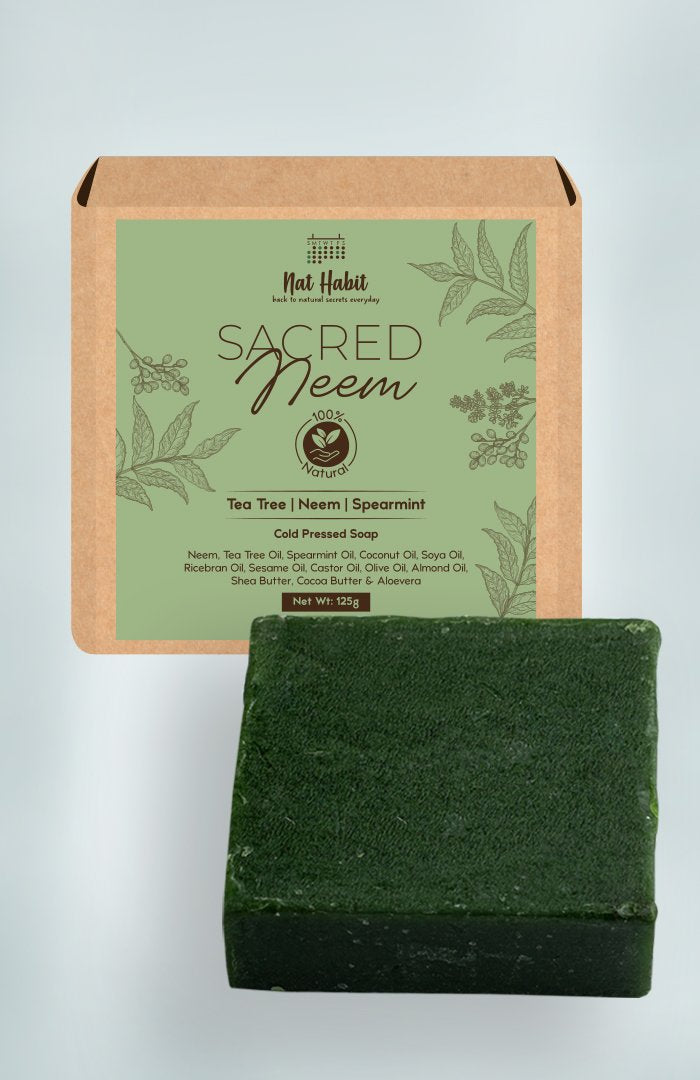 Cold Pressed Sacred Neem Soap 125g<br><strong>Available in all cities</strong>