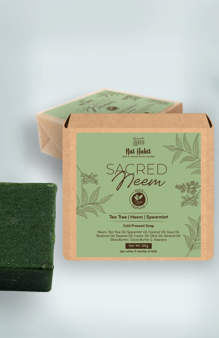 Cold Pressed Sacred Neem Soap 125g<br><strong>Available in all cities</strong>