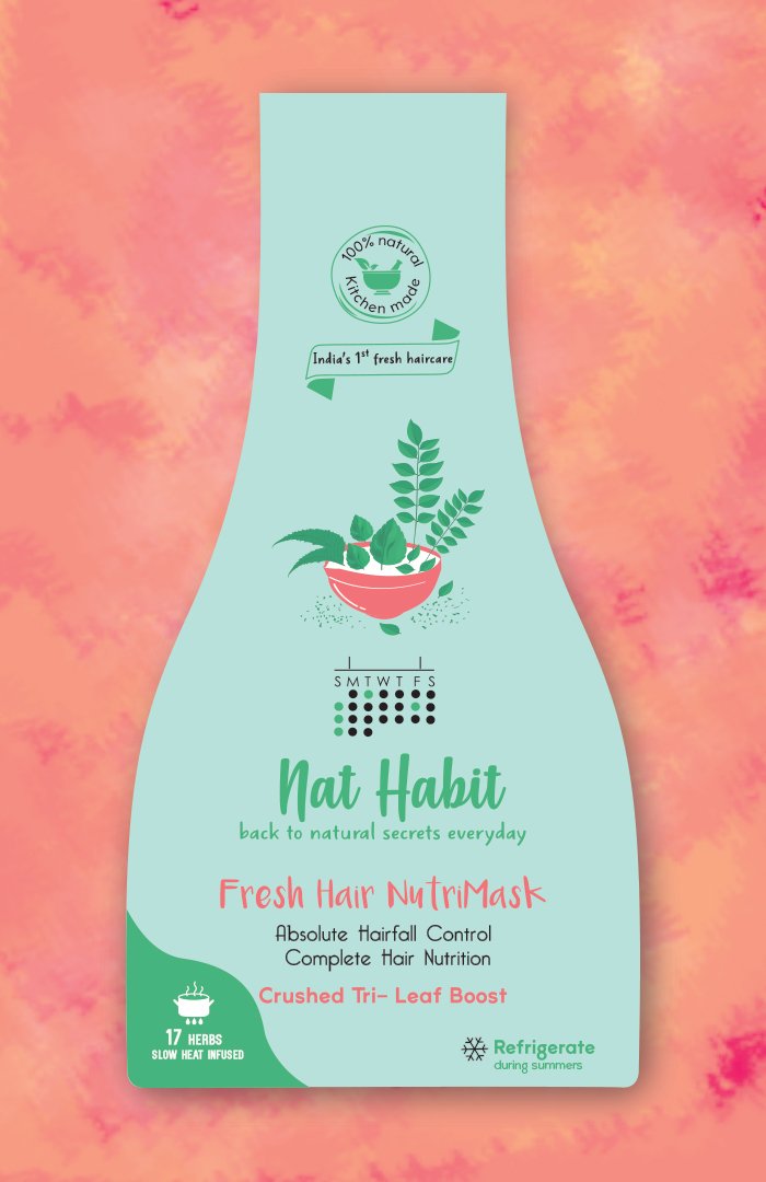 Crushed Tri-Leaf NutriMask <br><i>for Hairfall Control</i><br><strong>Available in all cities</strong>